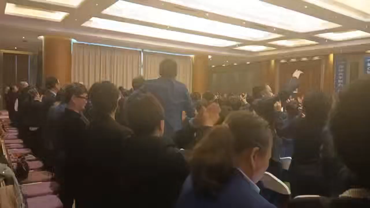 중국 만상연맹 임원 행사 이미지